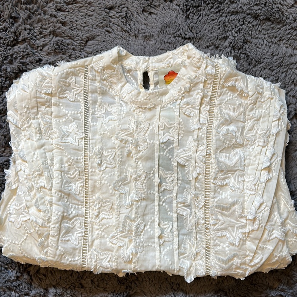 Final price Farm rio 3D star blouse